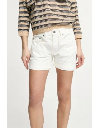 Short Monocolour Con Cinque Tasche E Orli Risvoltati Please
