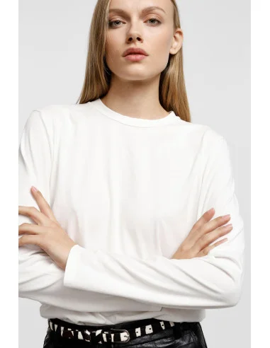 T-Shirt Con Collo Rotondo Please