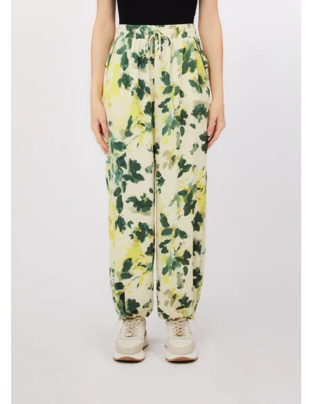 Pantalone Con Fantasia Floreale Liu Jo