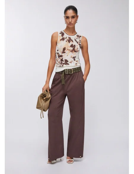 Liu Jo Pantalon avec fentes