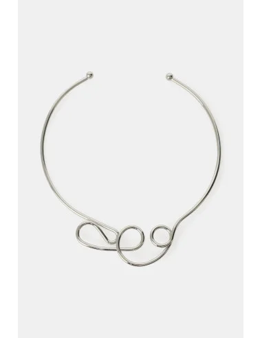 Collier rigide ouvert avec motif ondulé Dixie