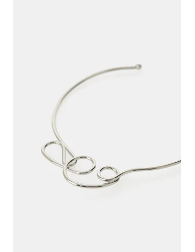 Collier rigide ouvert avec motif ondulé Dixie