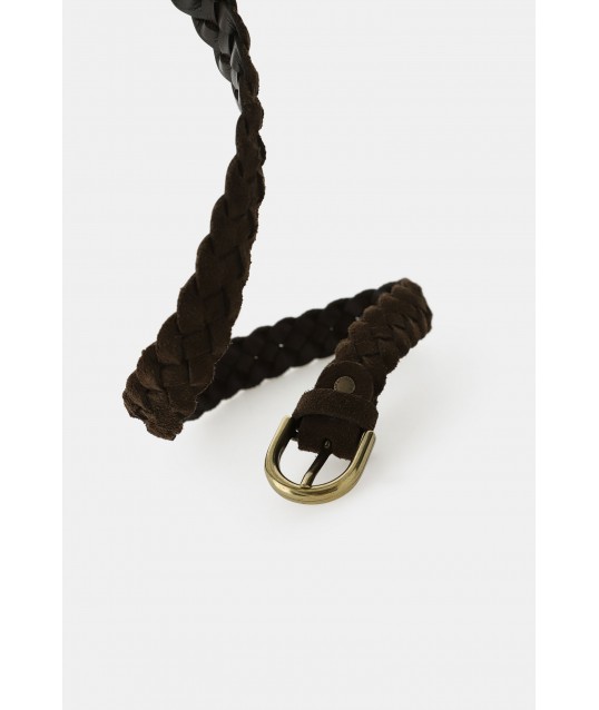 Ceinture tressée Boucle métal mat Dixie