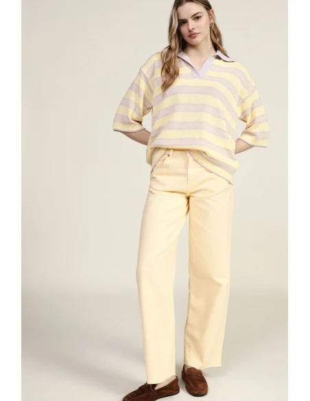 High-Waisted Five-Pocket Wide-Leg Jeans Dixie