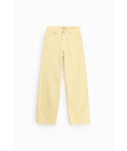Jeans Gamba Ampia Cinque Tasche Vita Alta Dixie