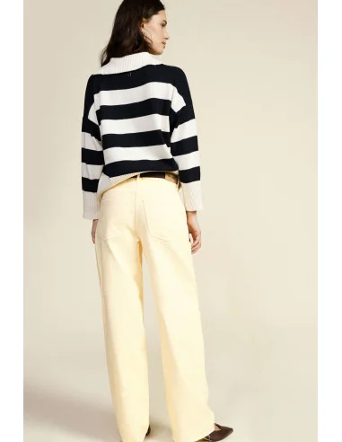 Jean large cinq poches taille haute Dixie