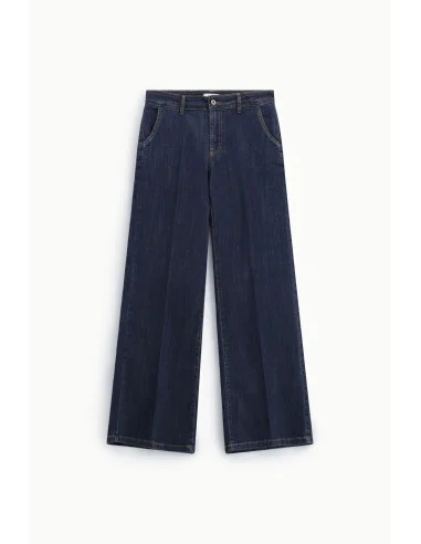 Pantalon large à coutures frontales Dixie