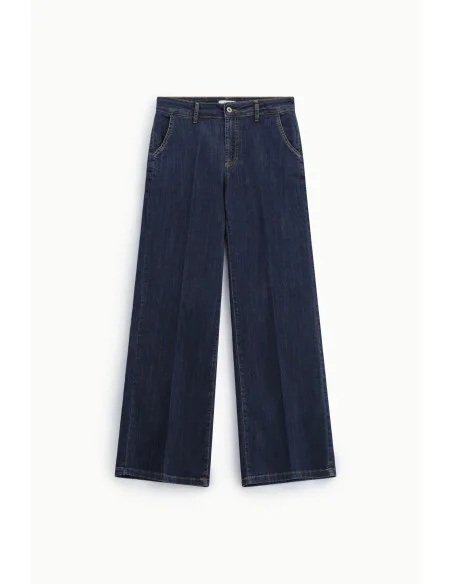 Pantalon large à coutures frontales Dixie