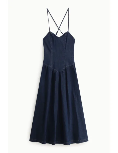 Long Dress With Shoulder Strap And Sweetheart Neckline Please