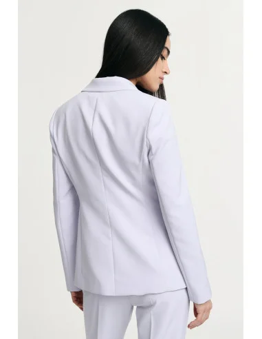 Blazer Monopetto Con Grande Fiore Decorativo Please