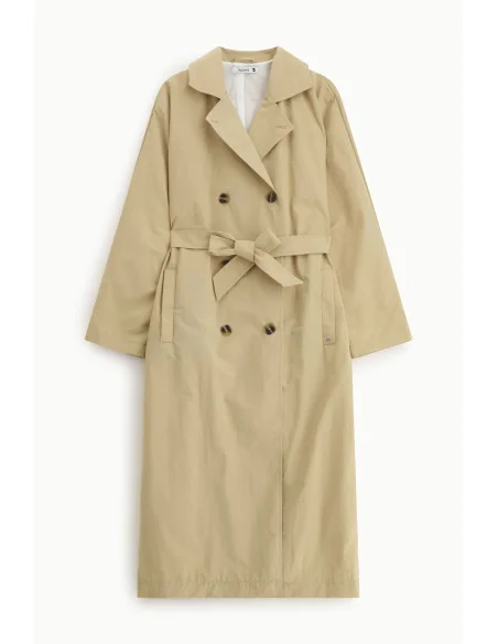 Long Trench Coat With Belt And Buttons Please