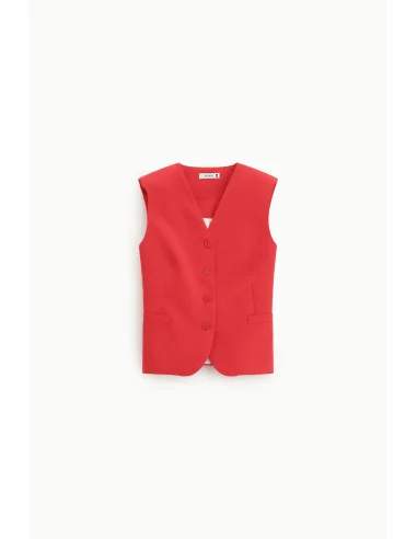V-neck waistcoat with welt pockets Please