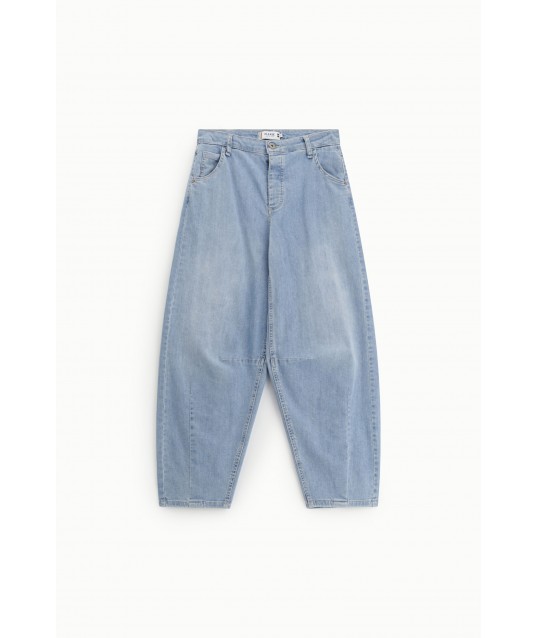 Baloon Fit Medium Jeans With Light Wash Please