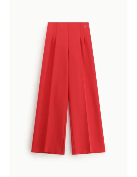 High Waisted Palace Trousers With Pleats Please