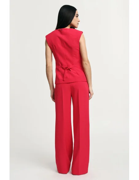 High Waisted Palace Trousers With Pleats Please