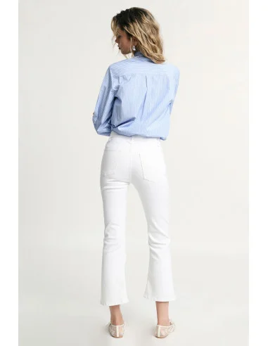 Jeans Flare Cinque Tasche Vita Alta Please
