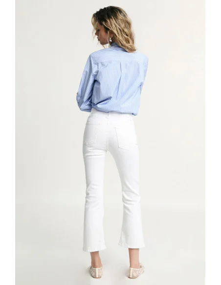 High-Waisted Five-Pocket Flare Jeans Please