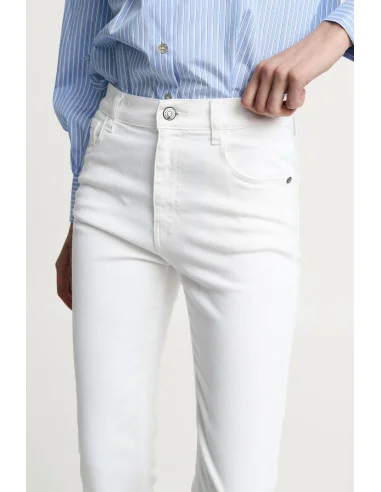 Jeans Flare Cinque Tasche Vita Alta Please
