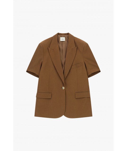 Short-sleeved single-breasted blazer with flap pockets Dixie