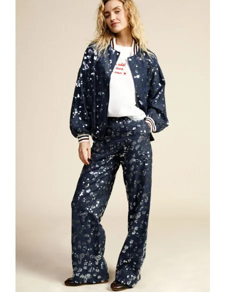 Pantalon Palace Fantasy Sequins Taille Haute Dixie