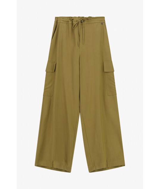 Pantaloni Palazzo Con Tasche Laterali Ampie Dixie