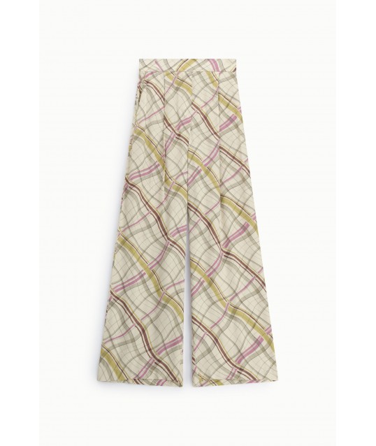 Pantaloni Palazzo Fantasia Con Gamba Ampia Dixie