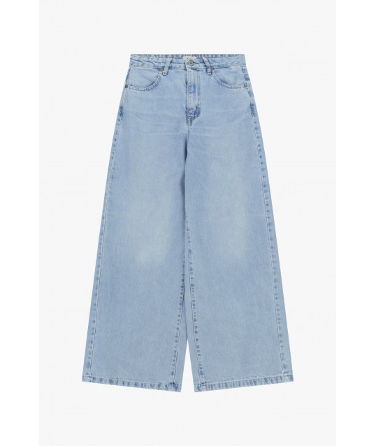 Jeans A Gamba Ampia Cinque Tasche Vita Regolare Dixie