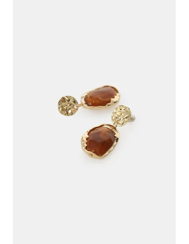 Drop Earrings with Marble-Effect Stone Dixie