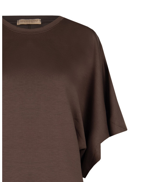 Cropped Oversized Viscose-Blend Sweatshirt Rinascimento