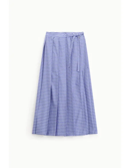 Striped Skirt With Knotted Belt Dixie