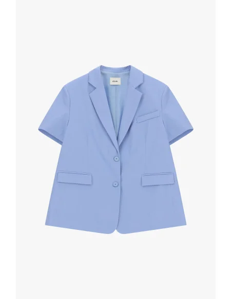 Dixie Short-Sleeved Blazer With Welt Pockets