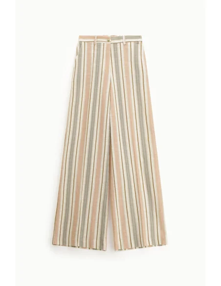 Dixie High Waist Striped Palace Trousers