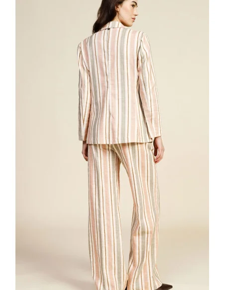 Dixie High Waist Striped Palace Trousers