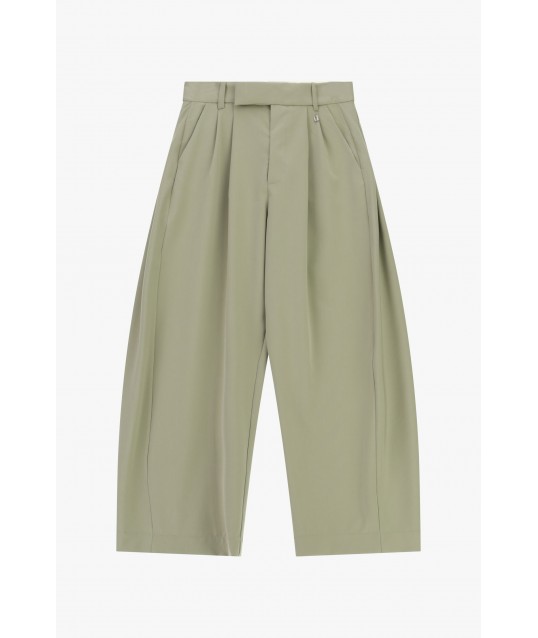 High Waisted Cropped Palace Trousers With Dixie Darts