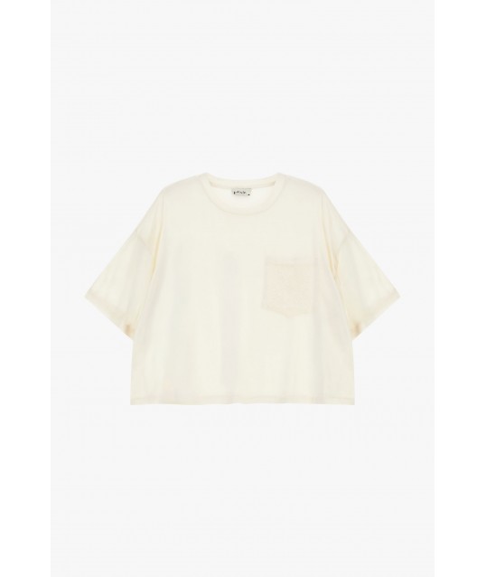T-Shirt Con Taschino Ricamato E Taglio Boxy Dixie