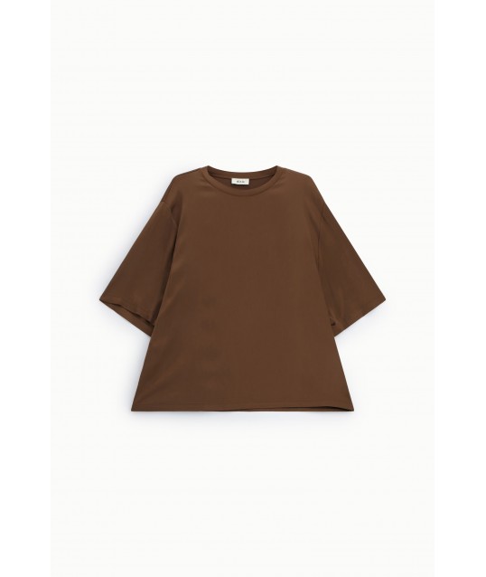 Dixie Crew Neck Short Sleeved Wide T-Shirt