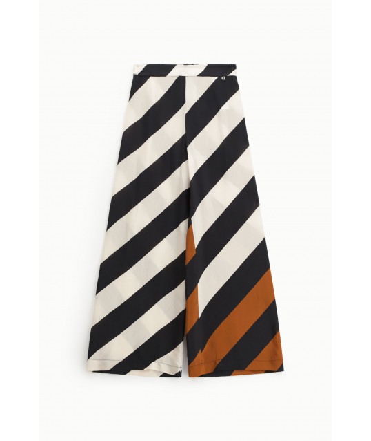 Pantalon de palace à rayures diagonales Dixie