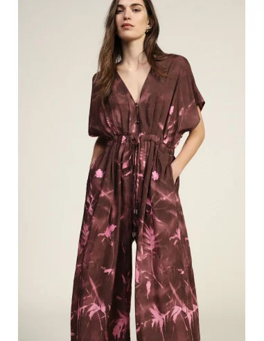 Loose-Fit Floral Print Jumpsuit Dixie