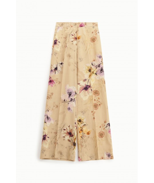 Dixie Elegant Floral Wide Pants