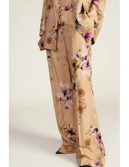 Elegant Wide-Leg Floral Trousers Dixie
