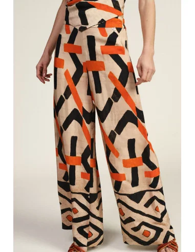 Pantaloni Ampi Con Motivo Grafico Dixie