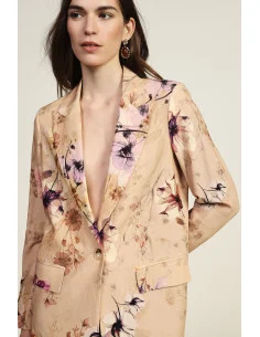 Blazer fleuri avec poches frontales Dixie