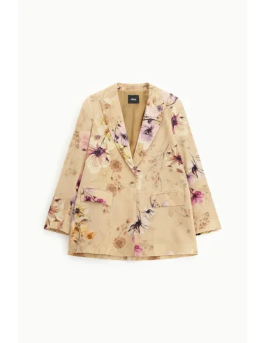 Blazer fleuri avec poches frontales Dixie