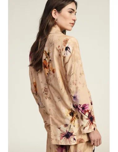 Blazer Fiorito Con Tasche Frontali Dixie