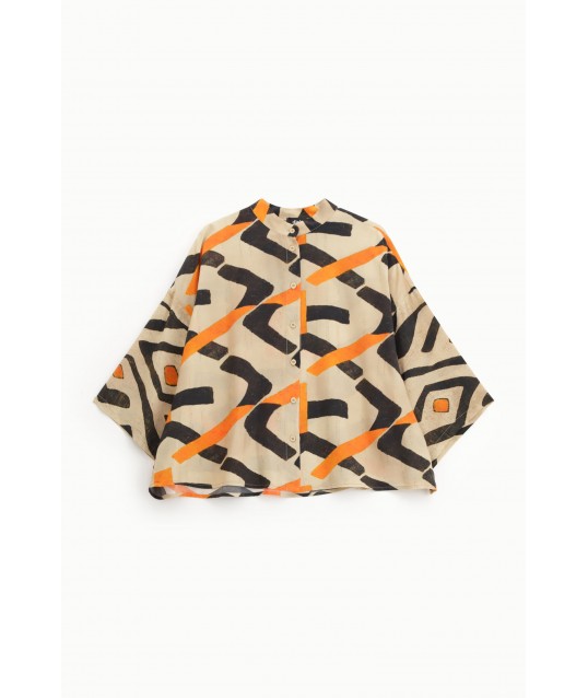 Shirt With Lively Graphic Print Dixie