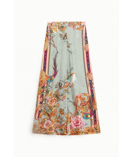 Pantaloni Palazzo Con Motivi Floreali Dixie