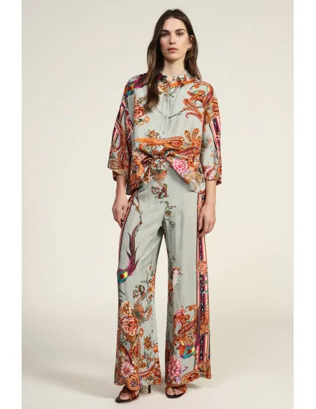 Pantalon palazzo à motifs floraux Dixie