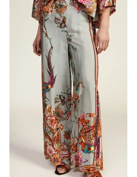 Palazzo Trousers with Floral Patterns Dixie