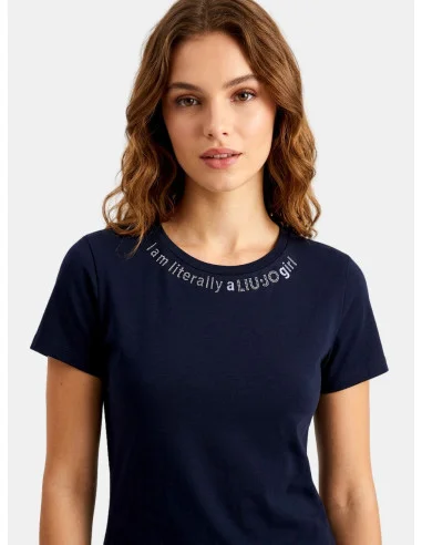 T-Shirt Con Logo Stampato Liu Jo