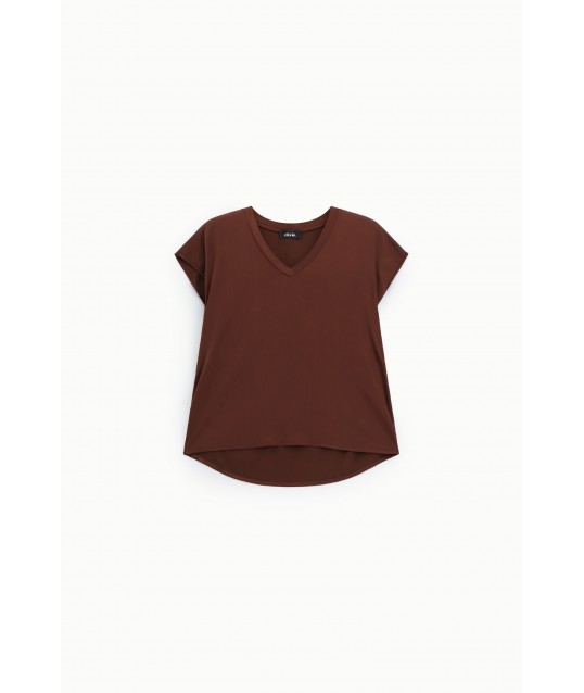 Dixie V-neck Shirt With Short Sleeves